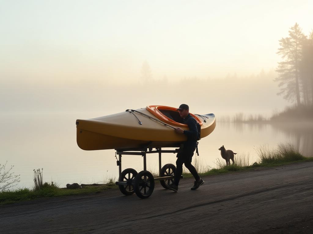 HipStar cart used in kayak mode