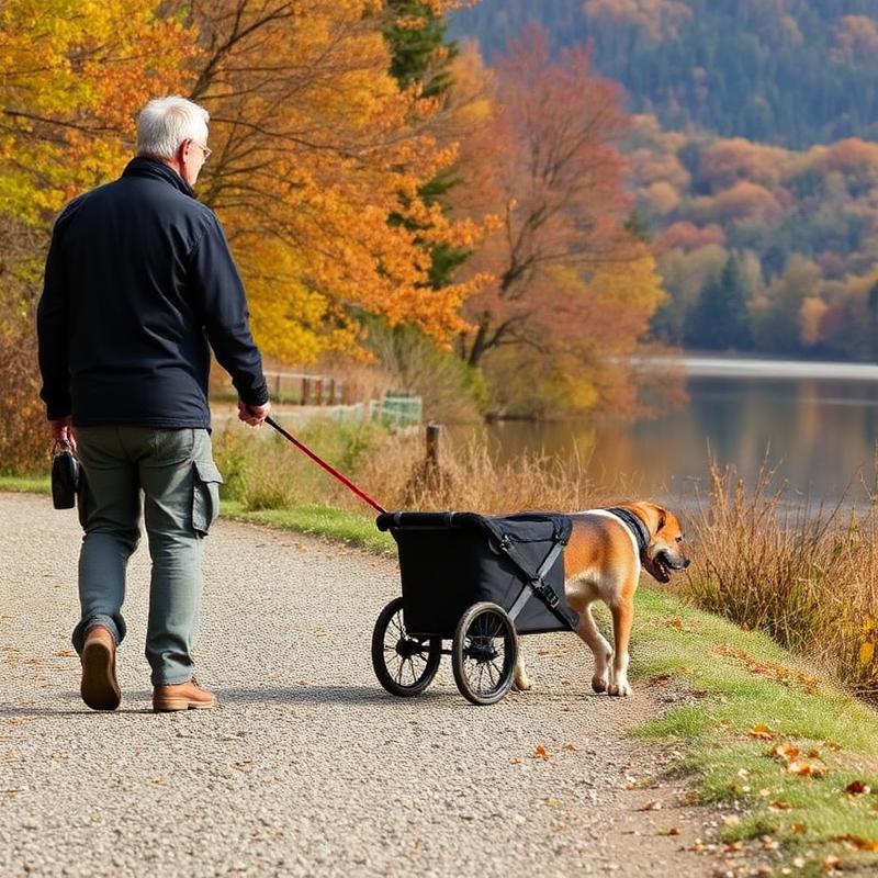 Peter H. using a HipStar cart in Lake District, UK
